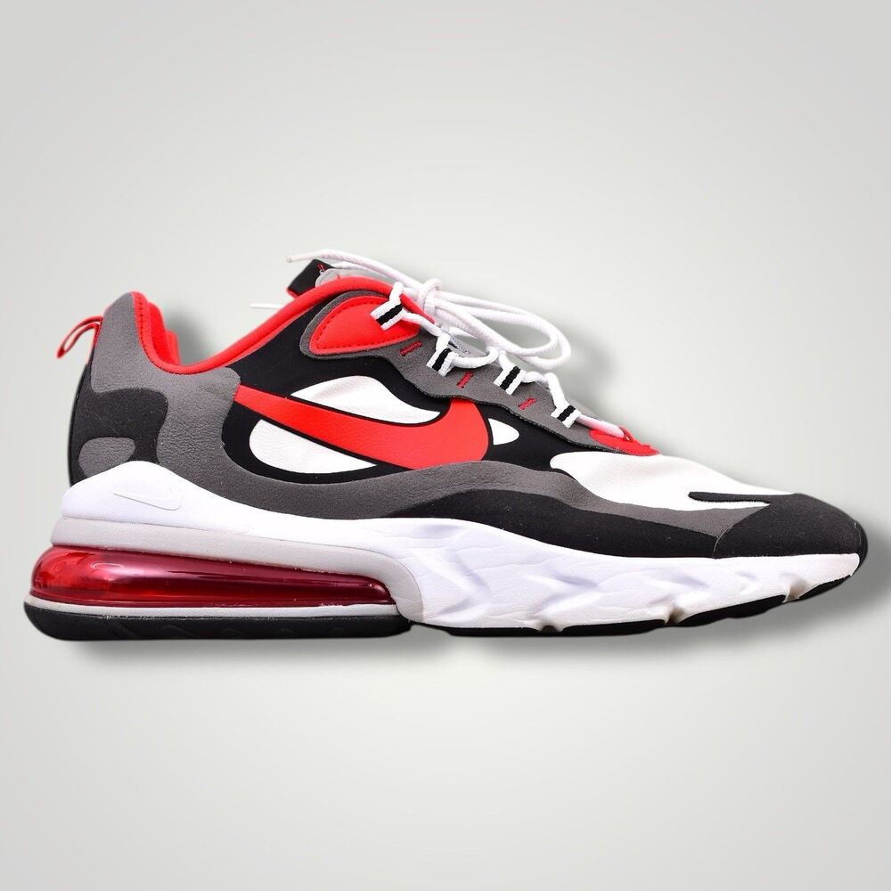 Nike Air Max 270 React Shoes Mens Size 13 Red Black White Running CI3866-002